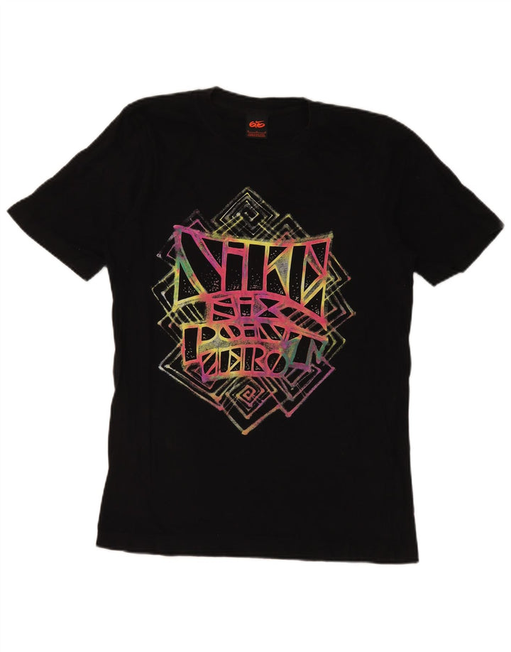 Camiseta gráfica masculina NIKE Top médio preto