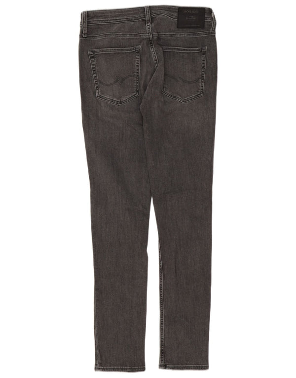 Jack & Jones Masculino Liam Skinny Jeans W32 L32 Algodão Cinza