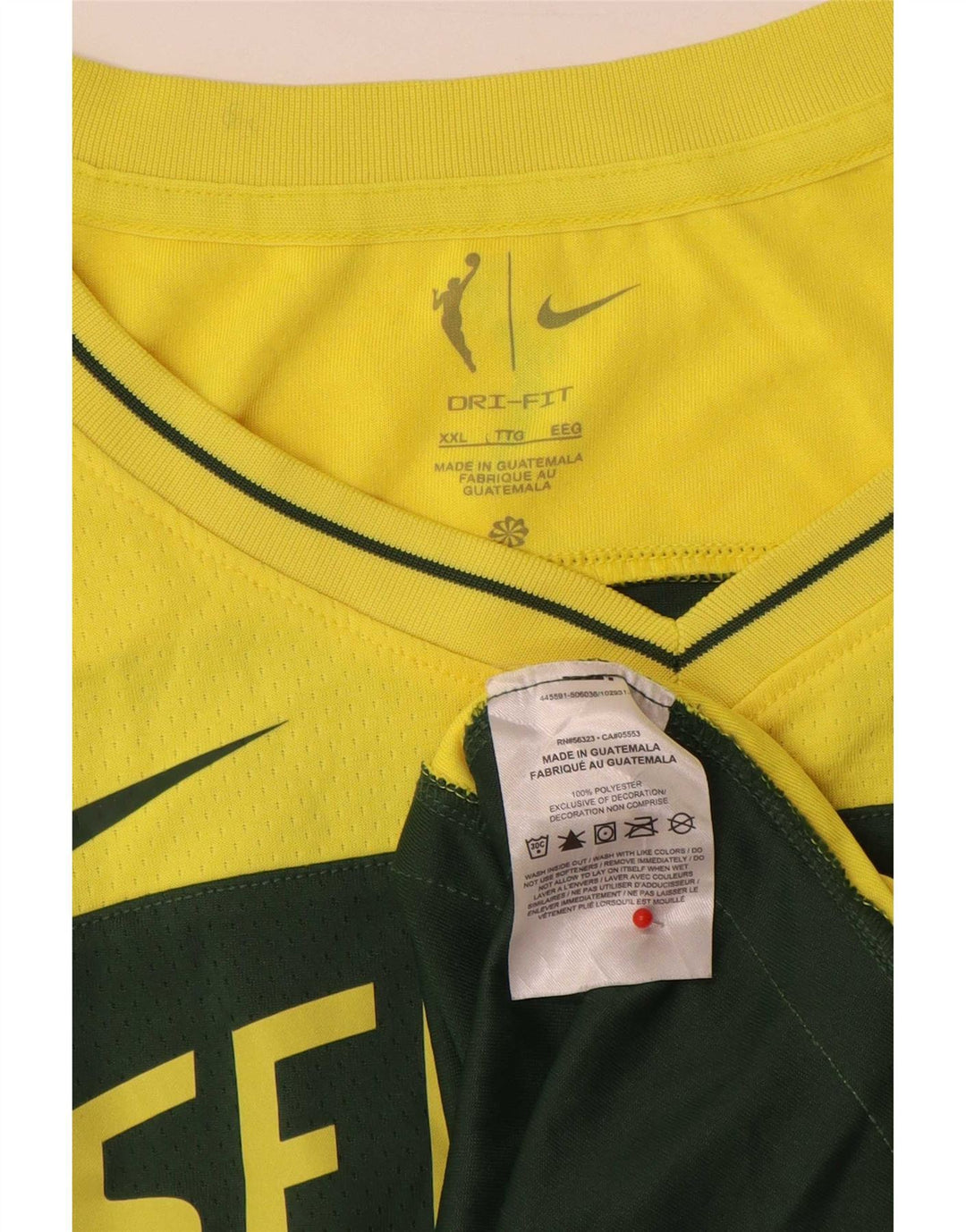 Colete gráfico Nike masculino Seattle Top 2XL verde colorblock poliéster