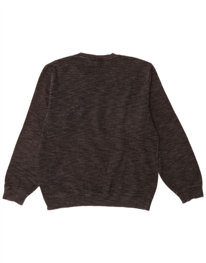 Campeão masculino gráfico moletom jumper XL cinza manchado