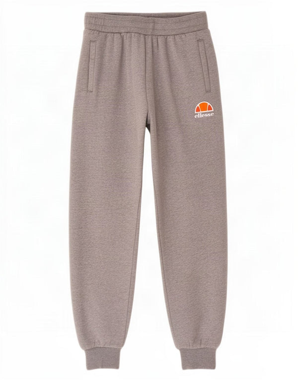 Calça de treino feminina Ellesse Joggers UK 12 algodão cinza médio