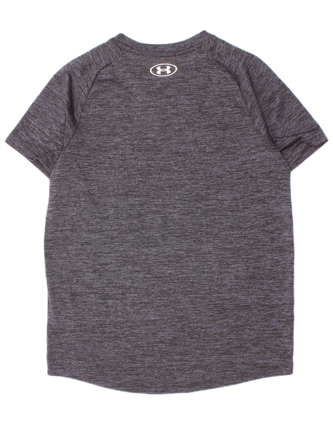Camiseta Under Armour Boys Top 9-10 anos poliéster manchado cinza médio