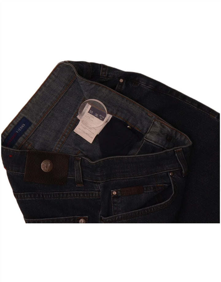 Jeans retos masculinos TRUSSARDI W34 L31 algodão azul