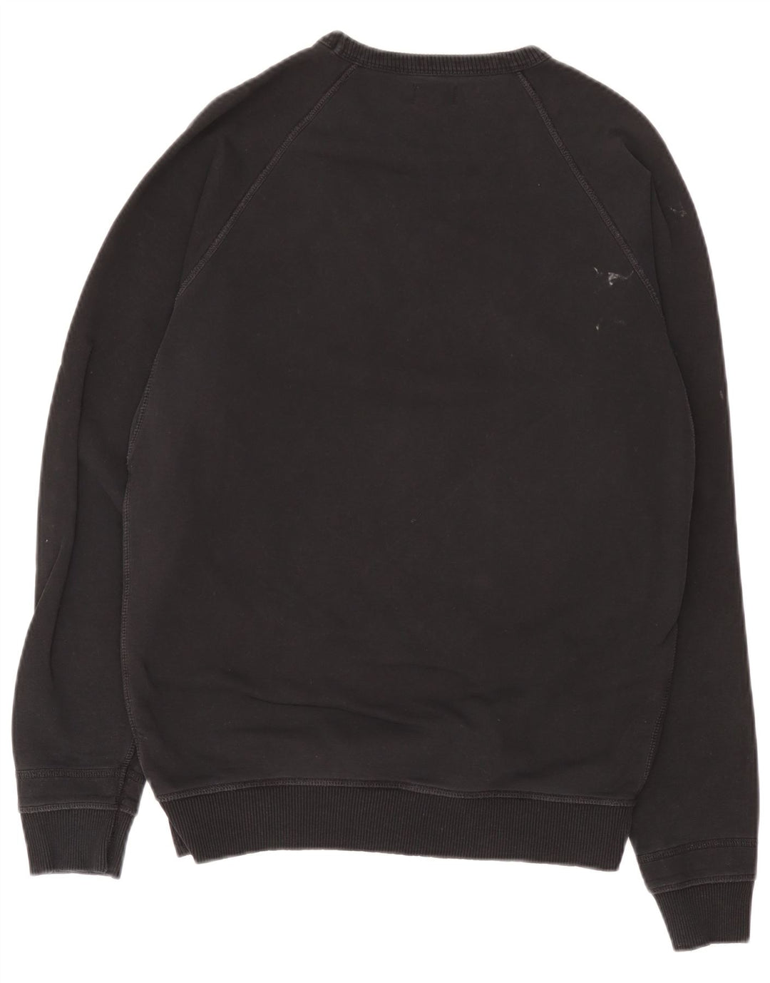 Diesel masculino gráfico moletom jumper médio algodão preto
