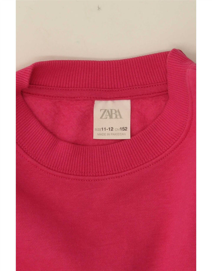 Moletom Zara Meninas 11-12 Anos Rosa