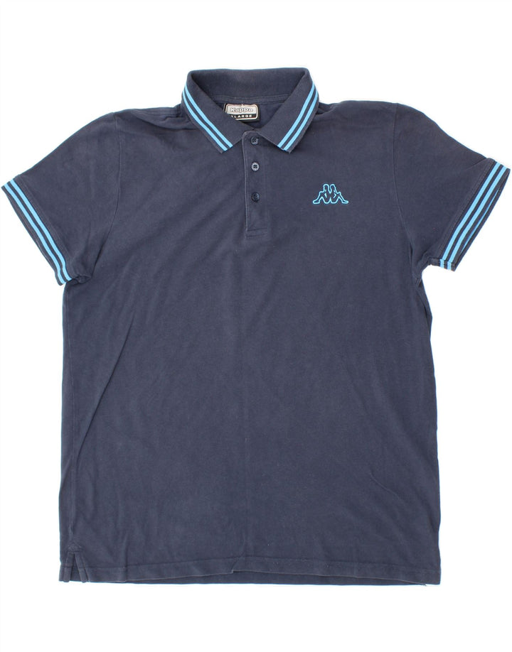 KAPPA Mens Polo Shirt XL Navy Blue Vintage Kappa and Second-Hand Kappa from Messina Hembry 