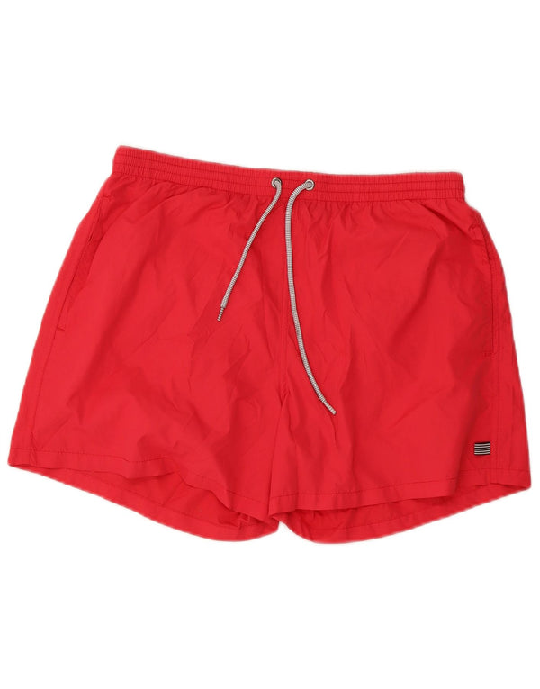 Zara Shorts de natação masculino médio vermelho