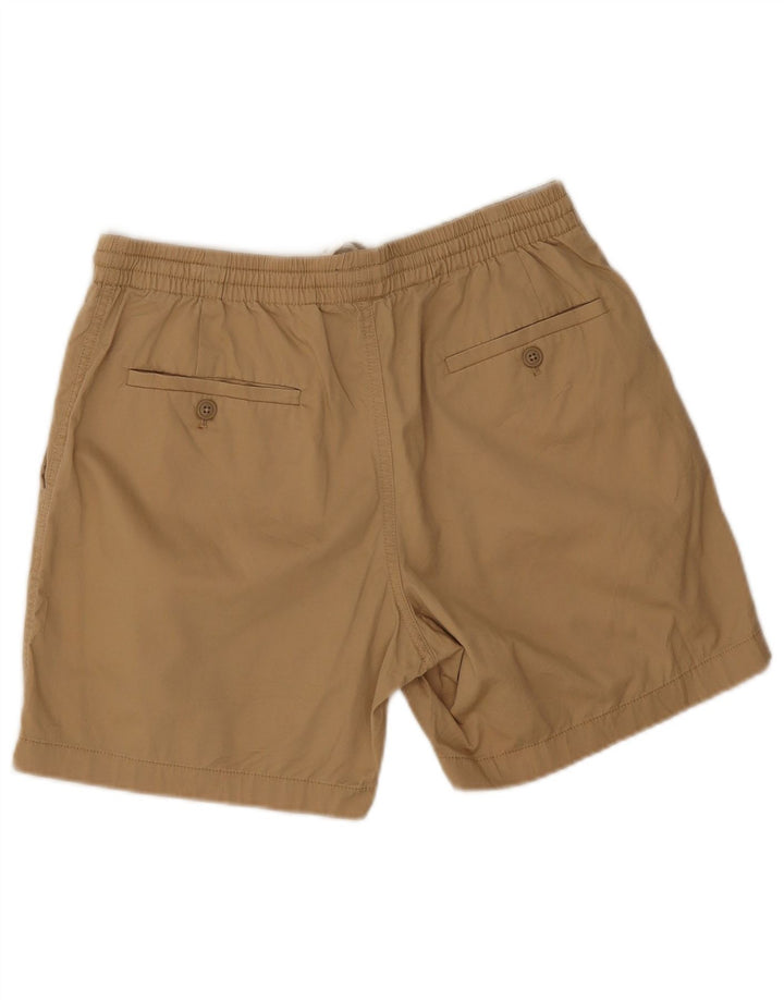 J. Crew Mens Chino Shorts Médio W30 Algodão Bege