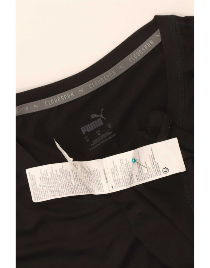 Camiseta Puma Feminina Cloudspun Top UK 12 Médio Preto Poliéster