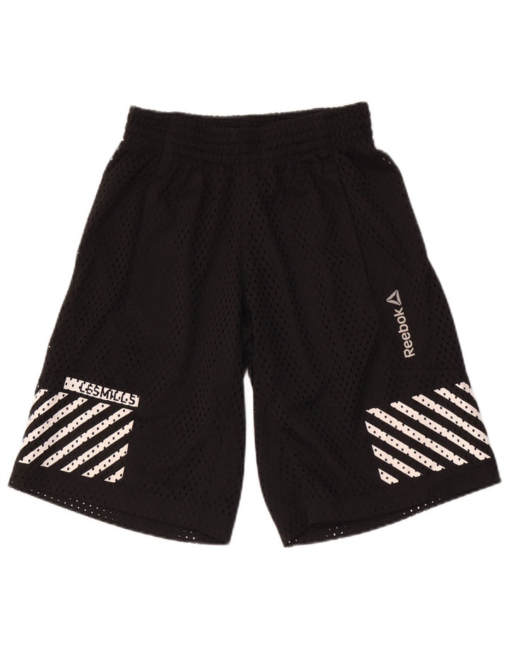 Shorts esportivos masculinos REEBOK XS listrado preto