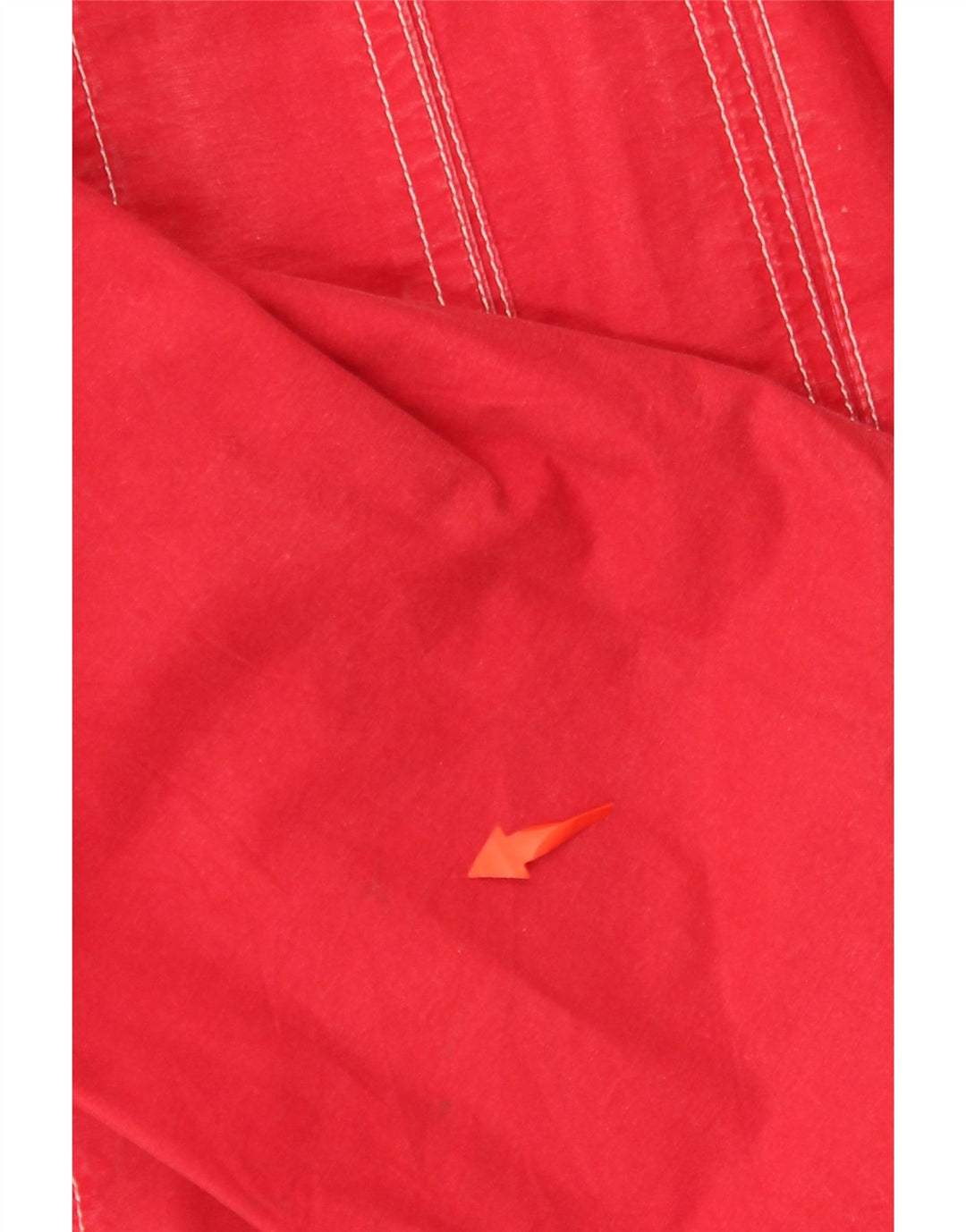 Jaqueta utilitária feminina MASH com capuz grande Reino Unido 14 algodão vermelho médio