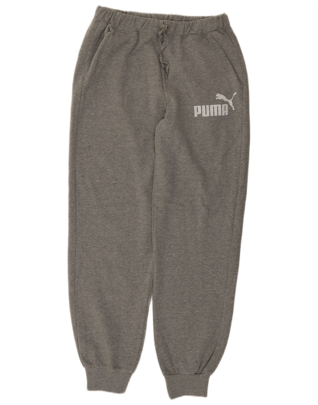 Calça de treino masculina Puma Graphic Joggers cinza médio algodão