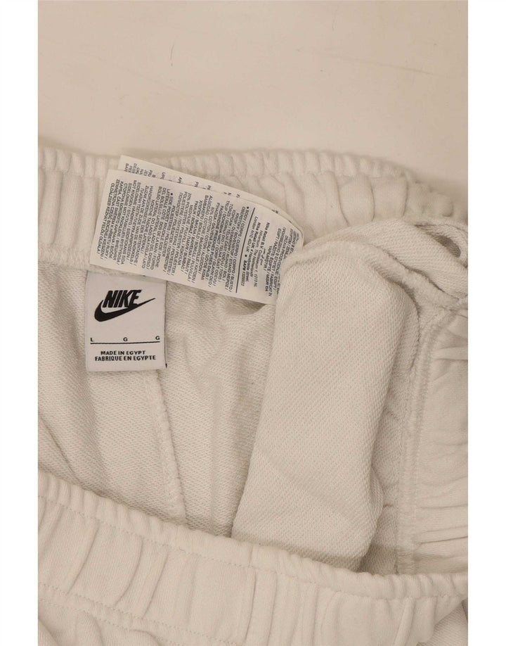 Nike Mens Cargo Sport Shorts Grande Algodão Branco