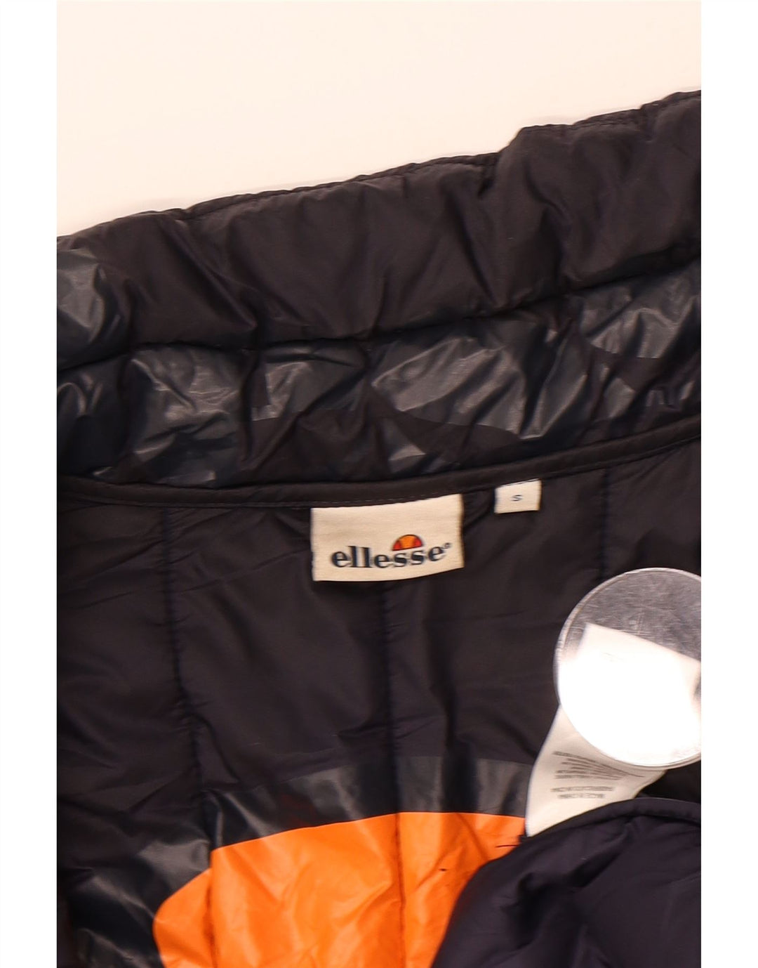 ELLESSE Mens Padded Jacket UK 36 Small Navy Blue Nylon Vintage Ellesse and Second-Hand Ellesse from Messina Hembry 