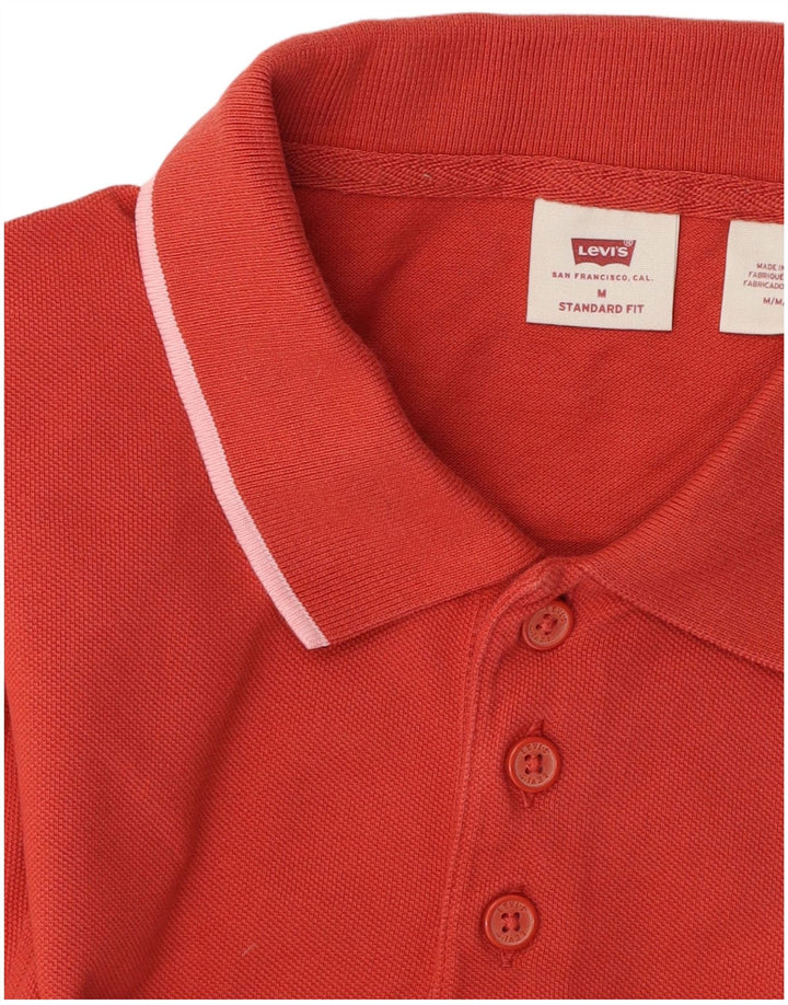 Camisa polo masculina LEVI'S Standard Fit vermelha média
