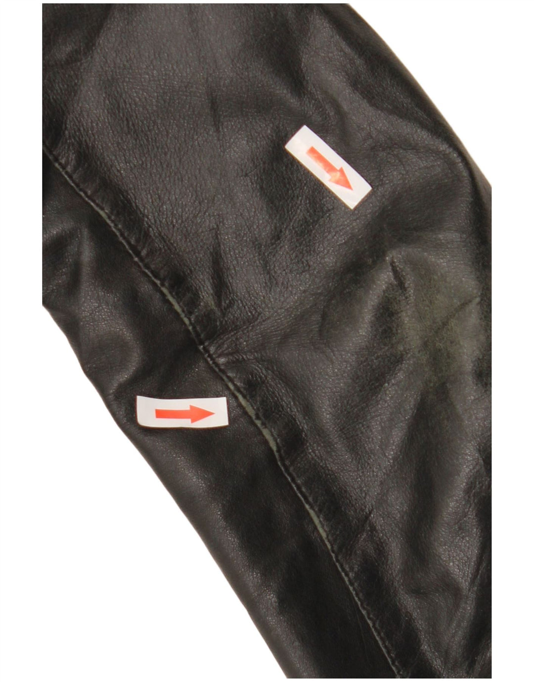 Sasch Jaqueta Feminina De Couro Crop UK 14 Médio Preto