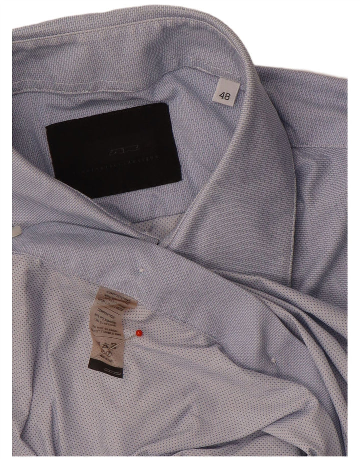 Camisa masculina RRD IT 48 pequena azul poliamida