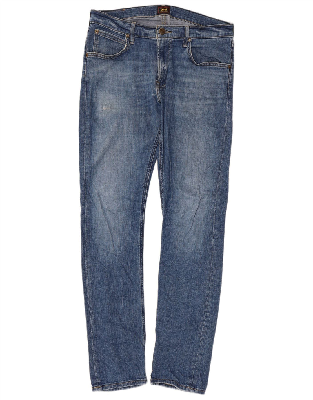 Lee Mens Luke Slim Jeans W30 L32 Azul Algodão