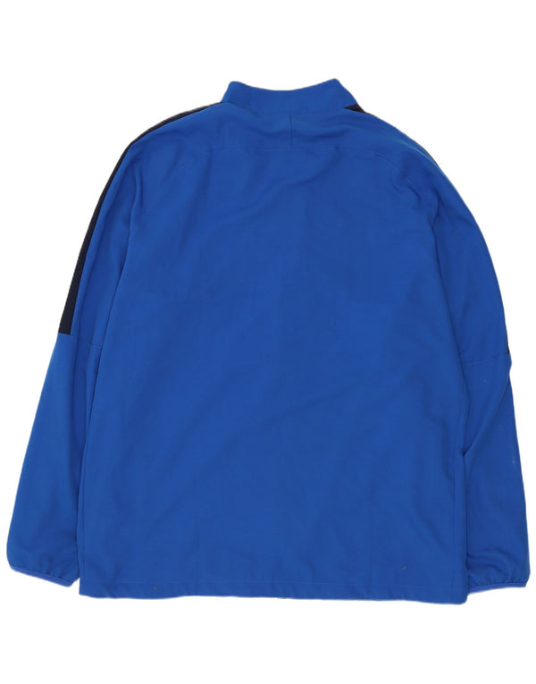 Nike Mens Dri Fit Regular Treino Top Jaqueta 2XL Azul Poliéster Esportes