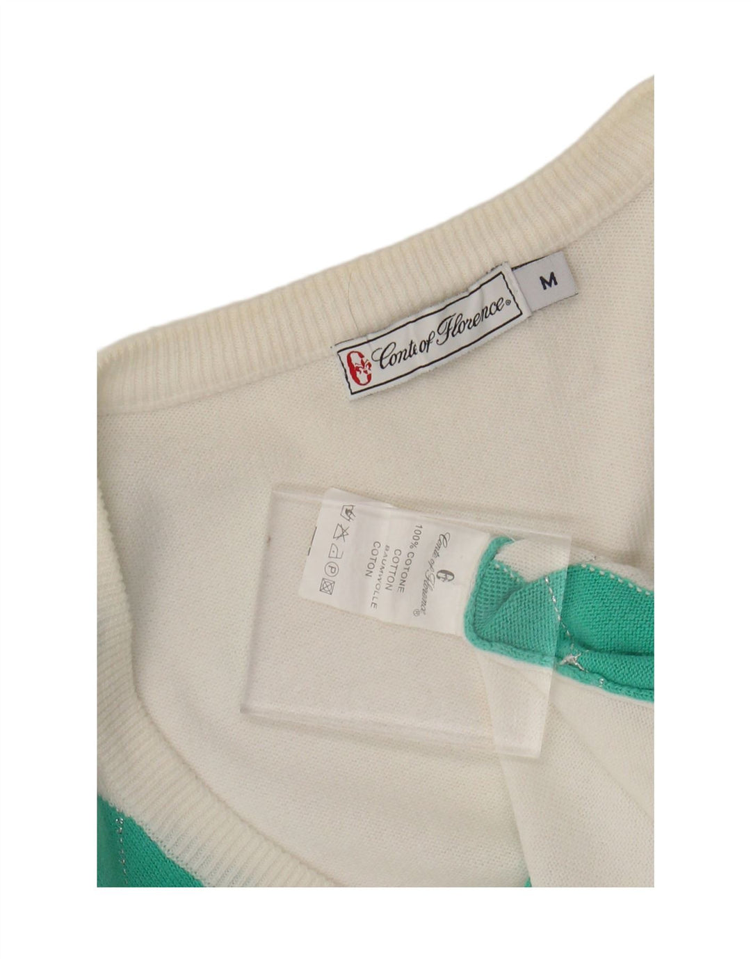 CONTE OF FLORENCE Womens Cardigan Sweater UK 12 Medium White