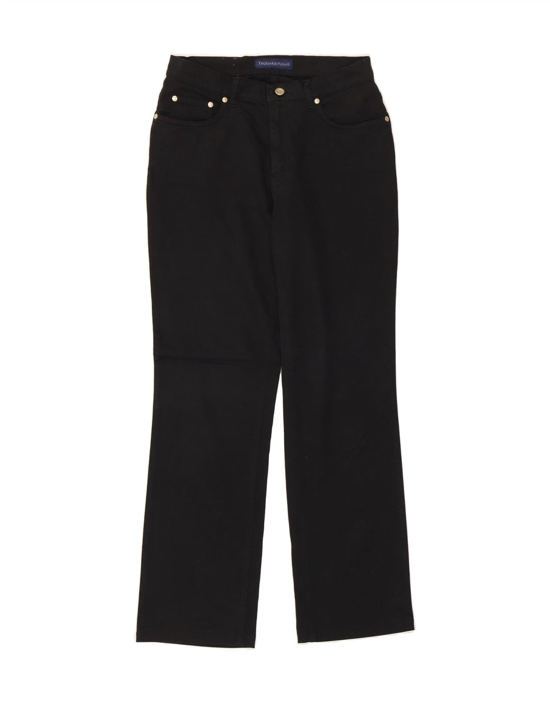 TRUSSARDI Womens Straight Jeans W29 L29 Black Cotton Vintage Trussardi and Second-Hand Trussardi from Messina Hembry 