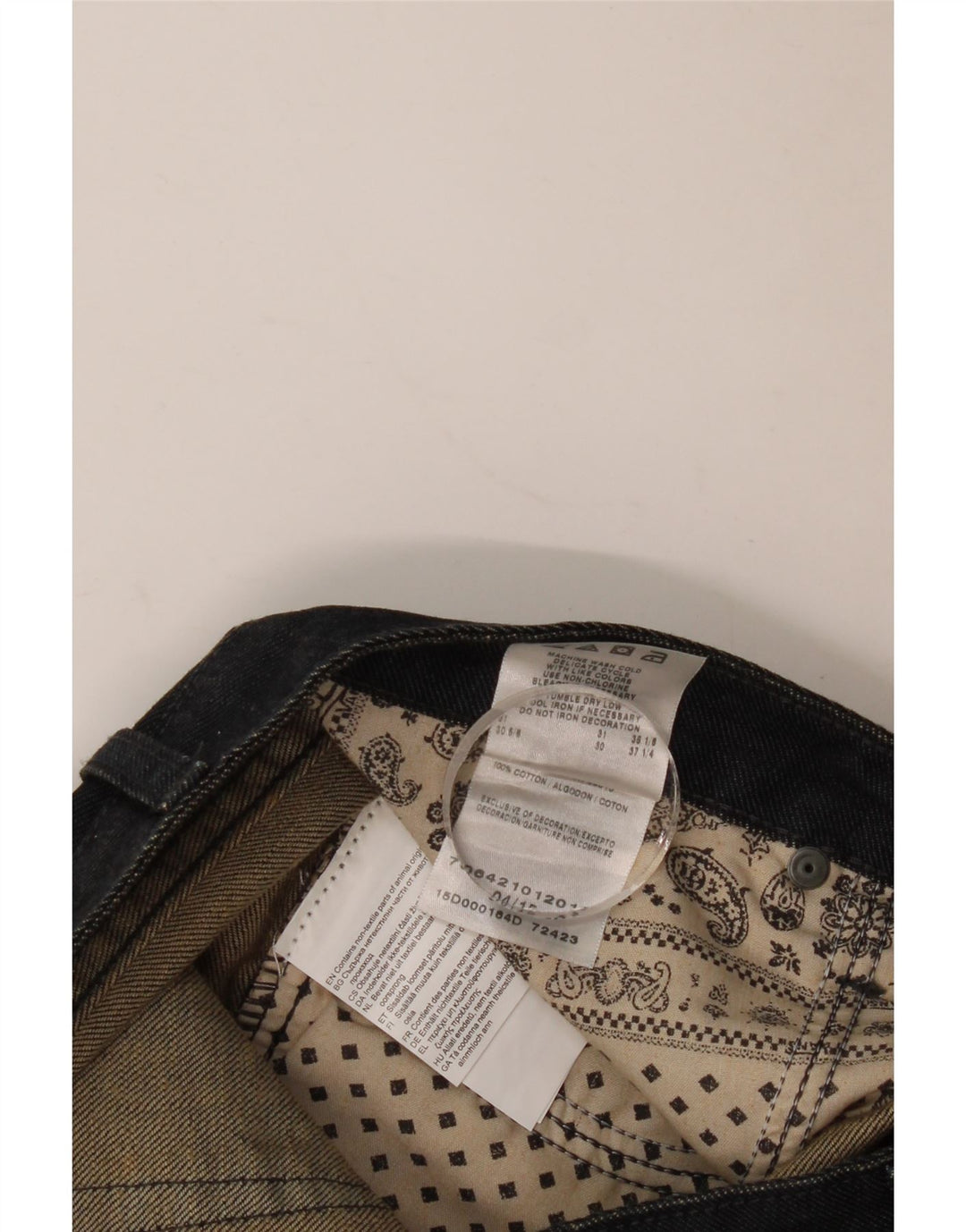 Vans Masculino Straight Jeans W28 L25 Azul Marinho Algodão