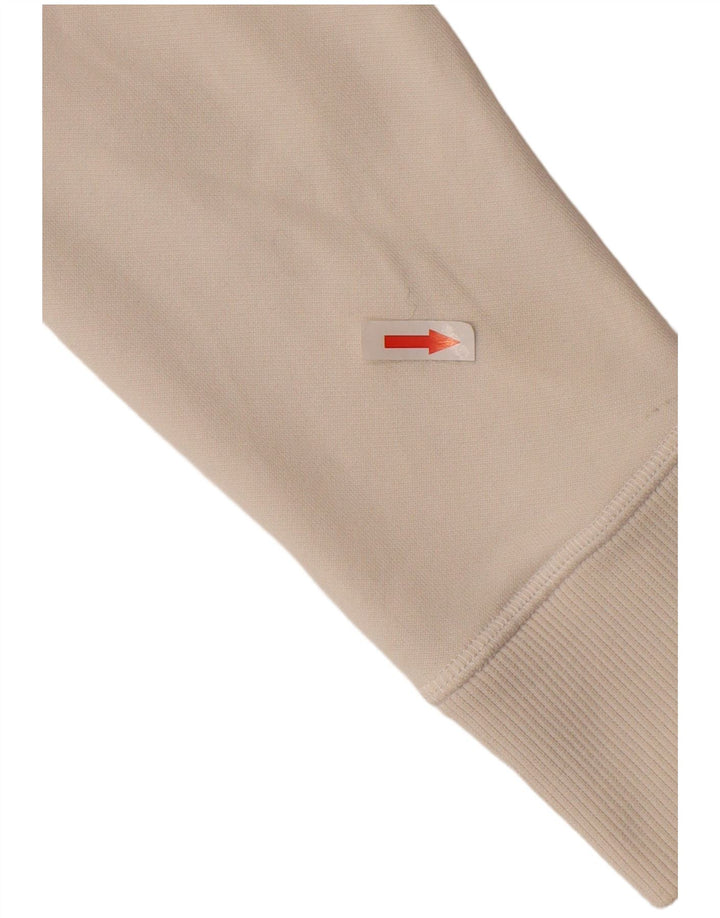 Puma feminino gráfico moletom com capuz UK 12 médio branco