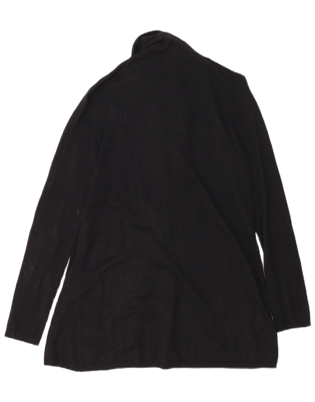 Zara Suéter Cardigan Aberto Feminino Reino Unido 12 Médio Preto