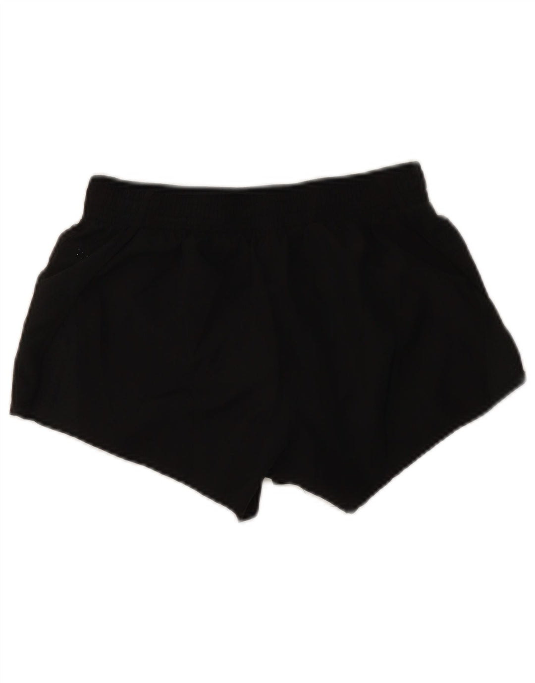 Shorts esportivos femininos Nike Dri Fit UK 8 pequenos poliéster preto