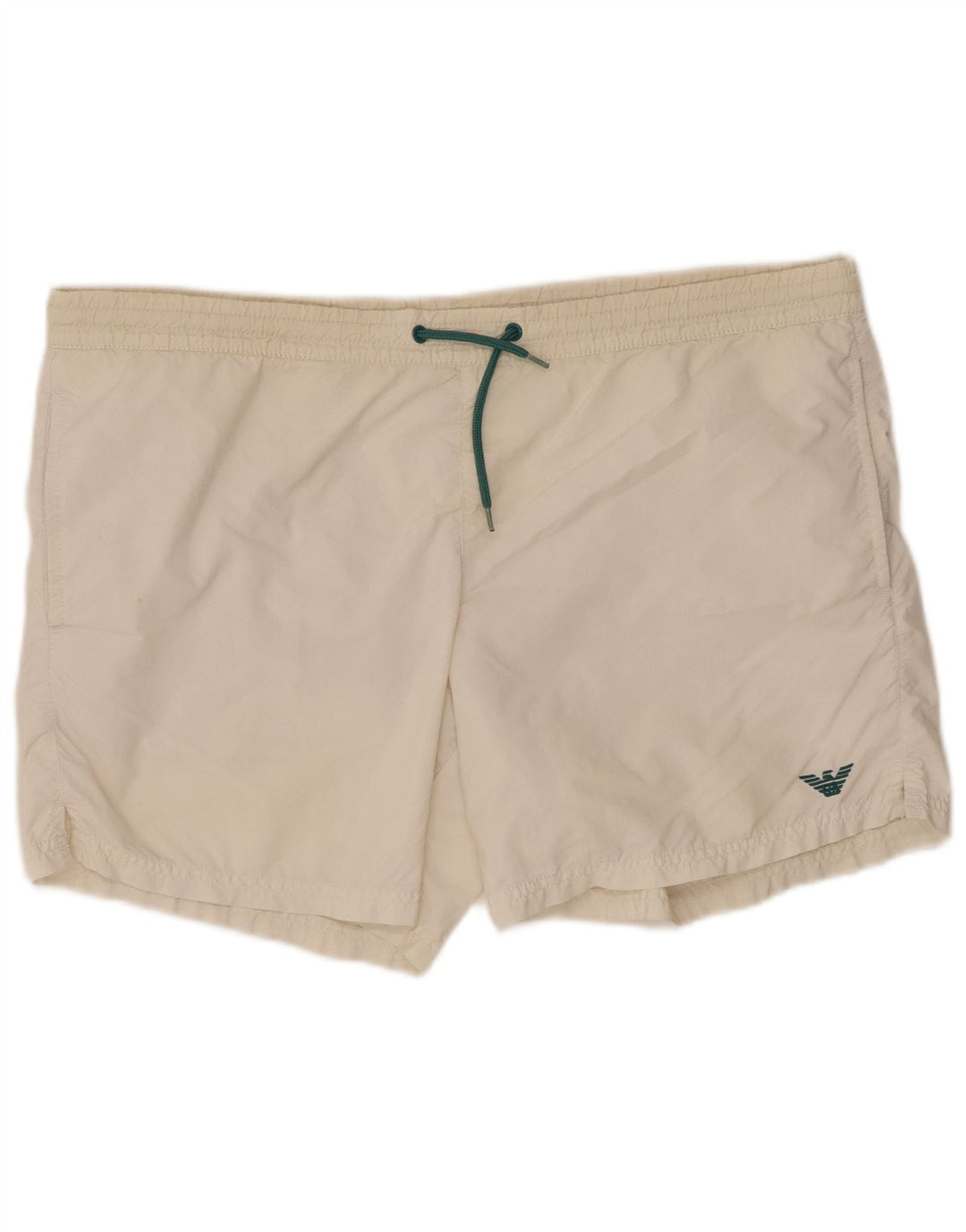 Shorts de natação masculino Emporio Armani IT 48 médio branco poliamida
