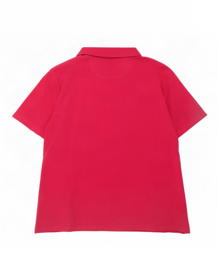 Camisa polo feminina Jack Wolfskin UK 18 XL poliéster rosa