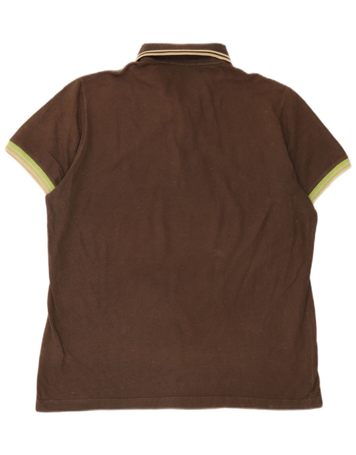 Camisa polo masculina Fred Perry edição especial grande algodão marrom