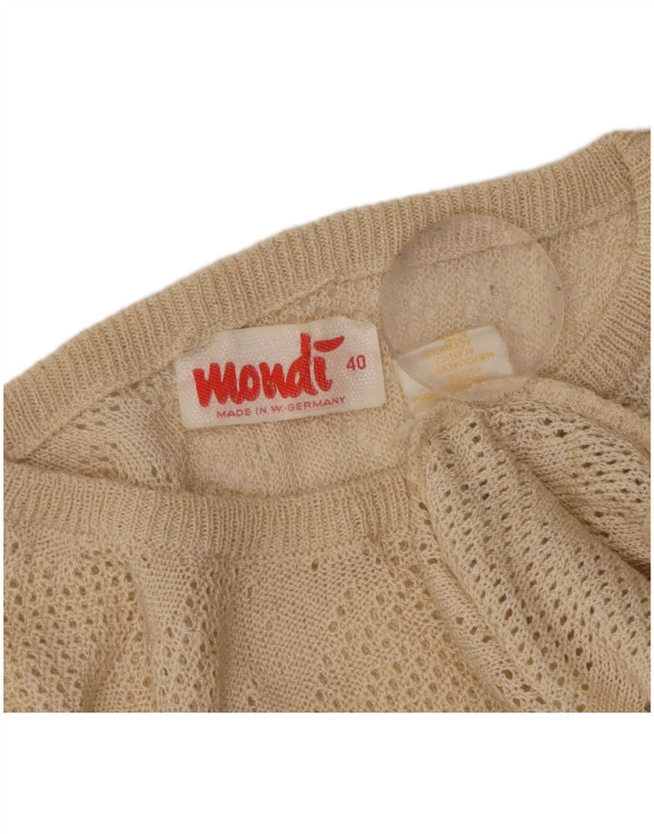 MONDI Suéter feminino Batwing com gola redonda EU 40 Médio Bege