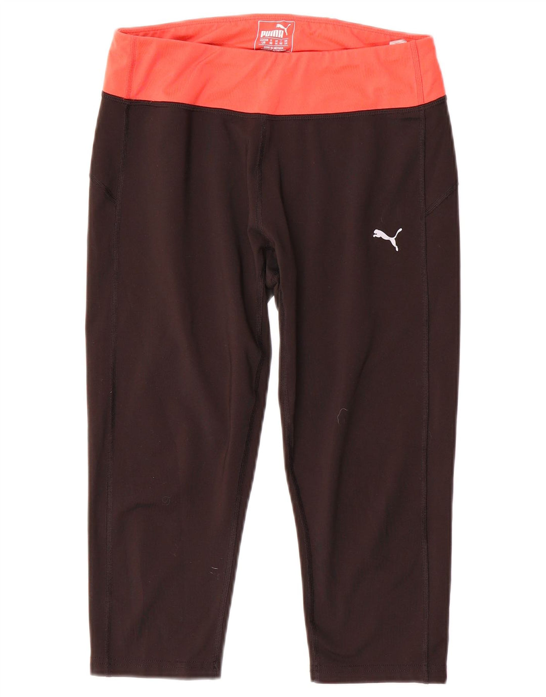 Puma Womens Capri Leggings UK 14 Médio Preto Colorblock Poliéster