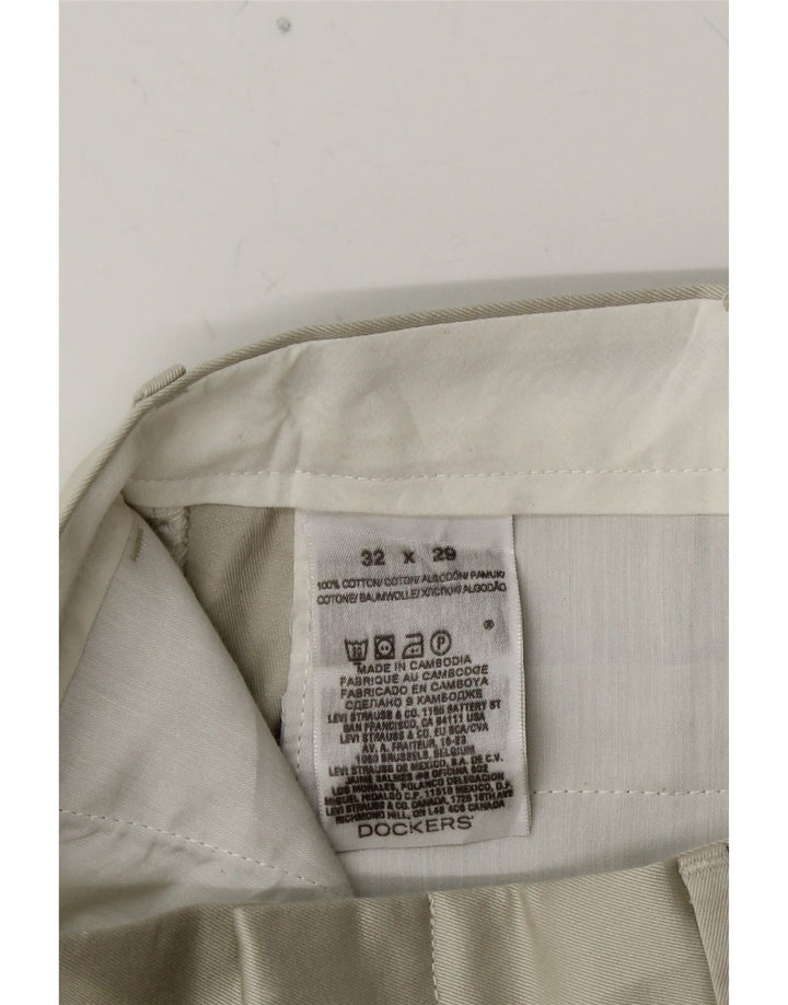 Calça Chino Masculina DOCKERS Pegged W32 L29 Algodão Cinza
