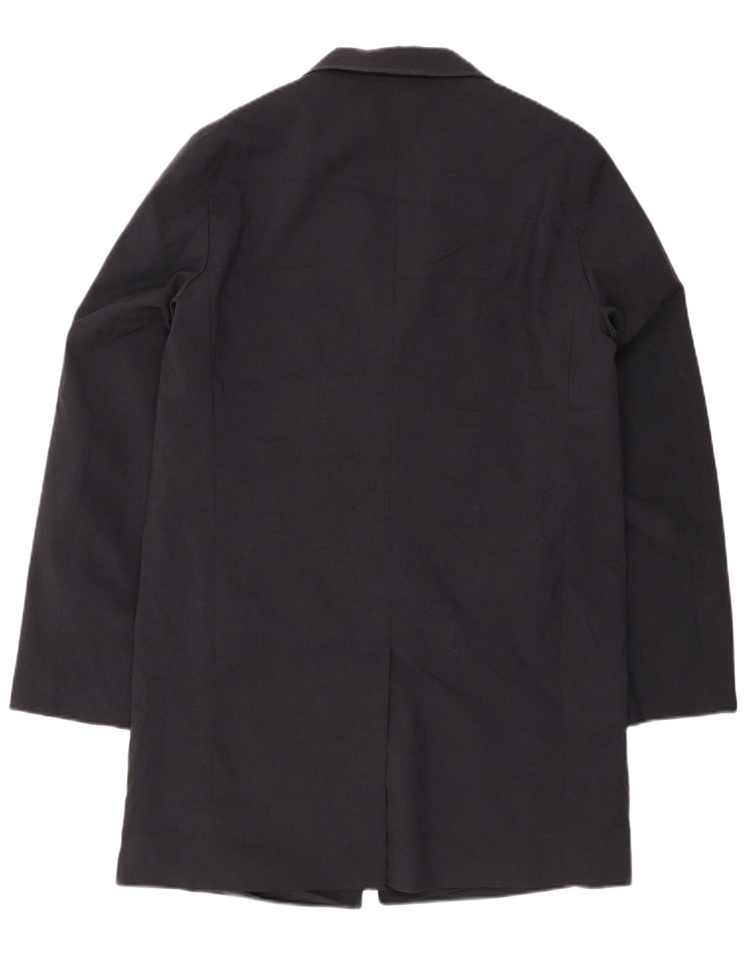 Sobretudo masculino Reiss UK 38 poliéster azul marinho médio