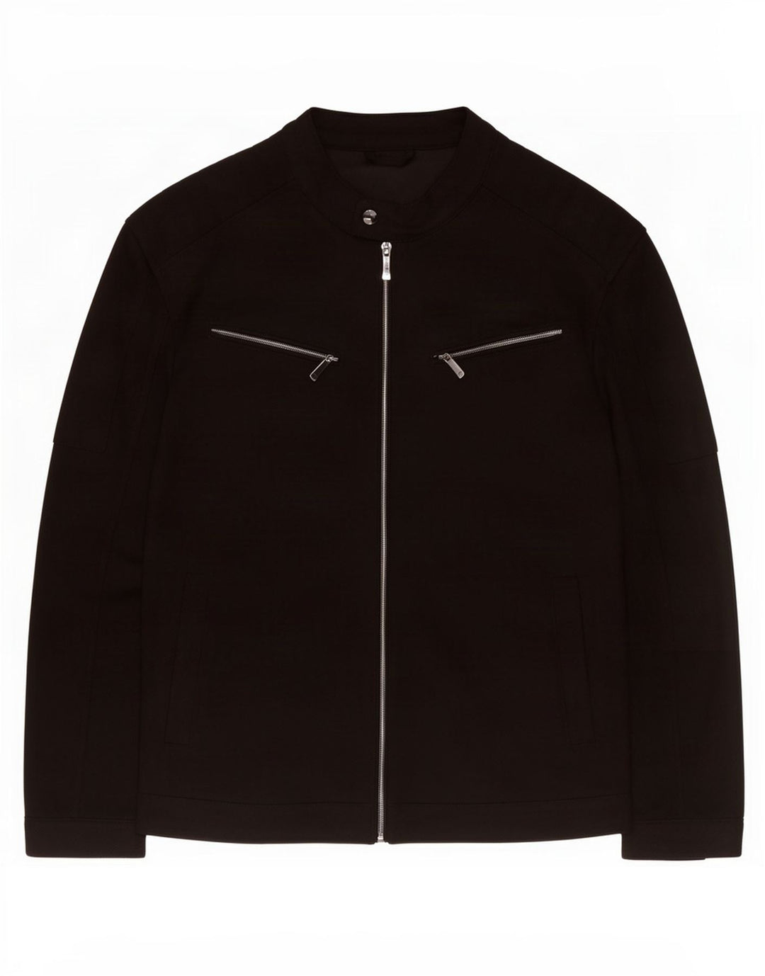 Jaqueta utilitária masculina Zara UK 42 XL poliéster preto