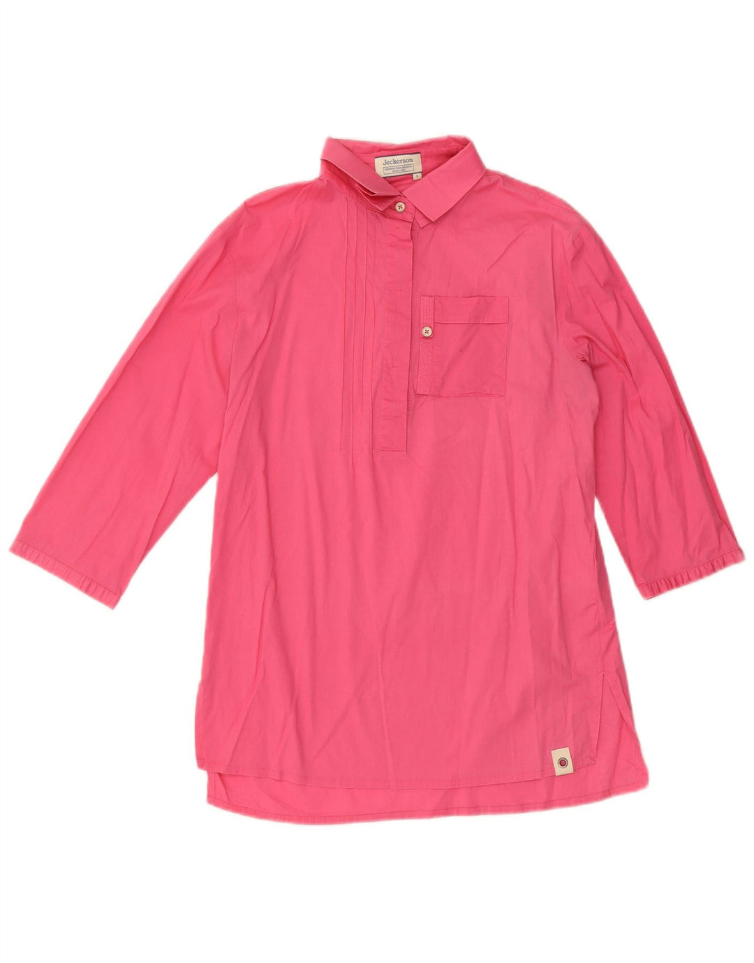 Pulôver feminino Jeckerson manga 3/4 Reino Unido 10 algodão rosa pequeno