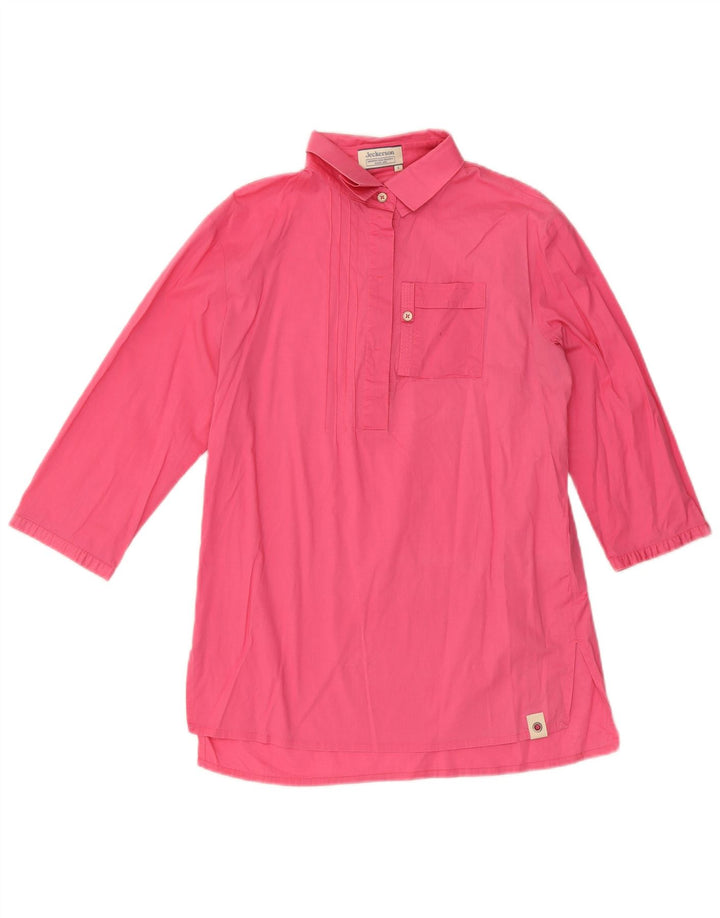 Pulôver feminino Jeckerson manga 3/4 Reino Unido 10 algodão rosa pequeno