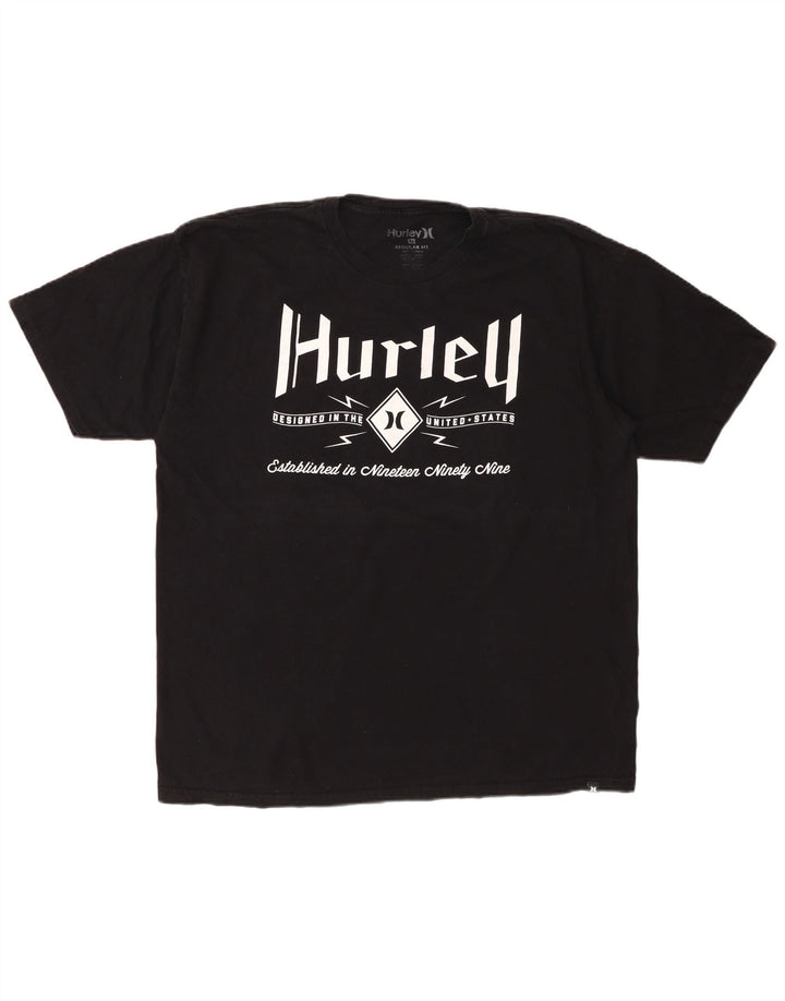Camiseta masculina HARLEY com ajuste regular gráfico top XL algodão preto