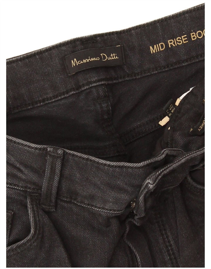 Jeans feminino Massimo Dutti cintura média bootcut EU 38 pequeno W28 L32 cinza