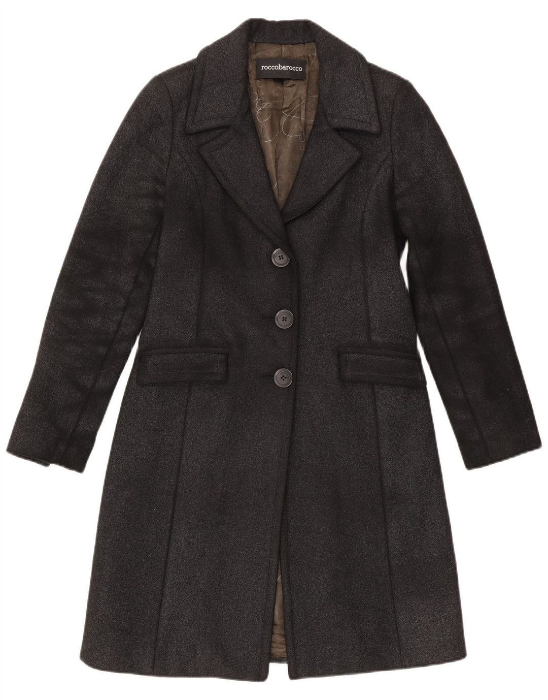 Sobretudo feminino Roccobarocco US 8 cinza médio
