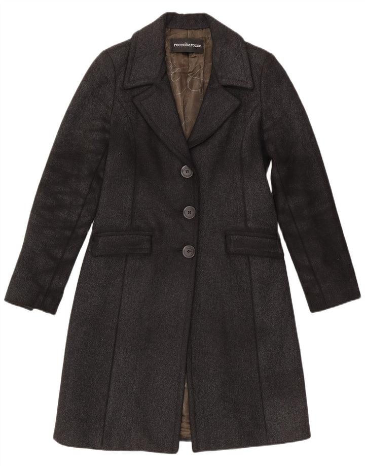 Sobretudo feminino Roccobarocco US 8 cinza médio