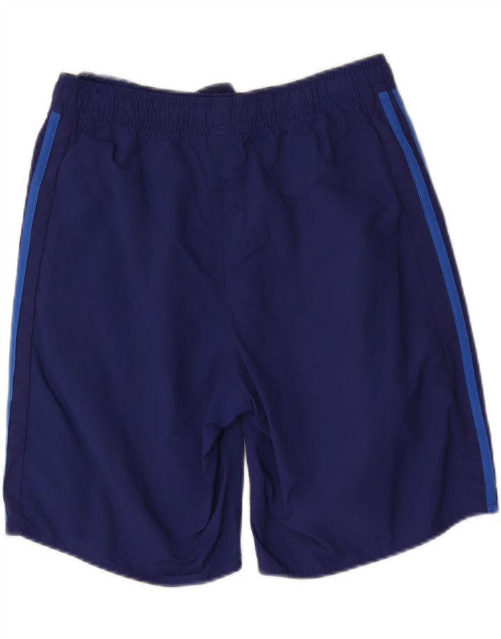 Shorts esportivos masculinos ADIDAS médio azul marinho