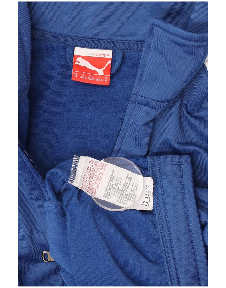 Puma Mens Tracksuit Top Jacket Médio Azul Colourblock Poliéster