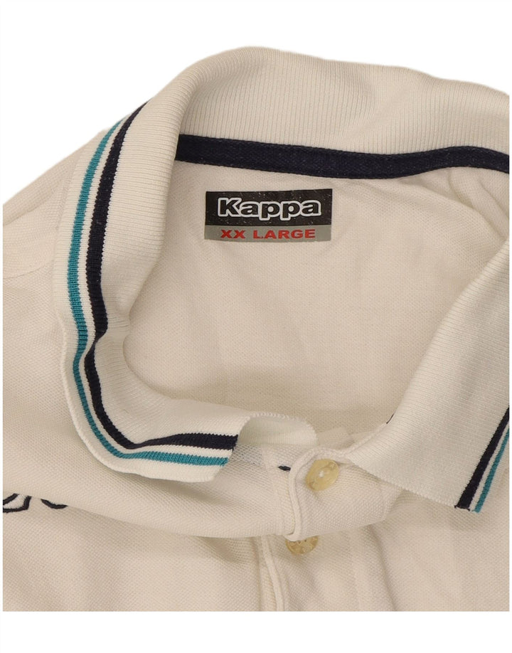 Camisa polo masculina KAPPA 2XL algodão branco