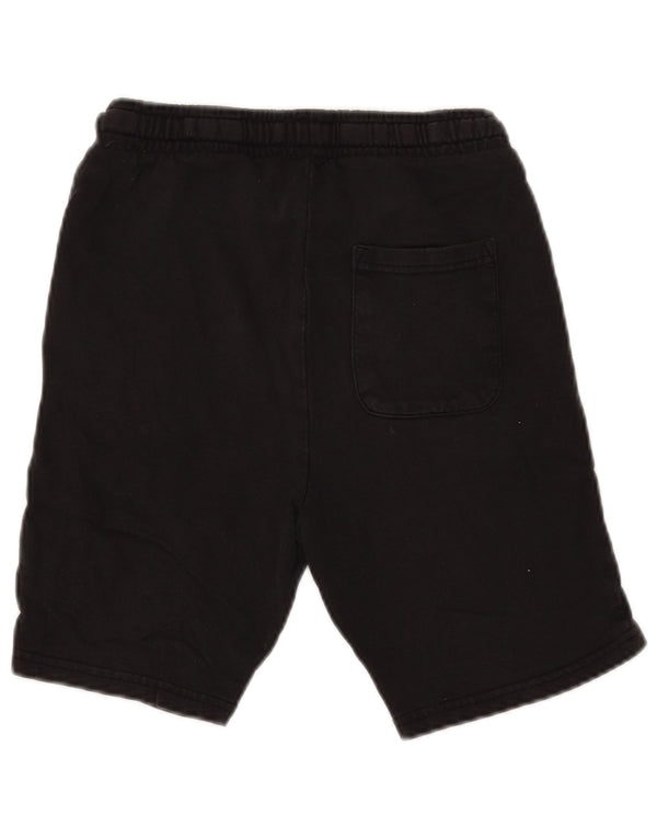Shorts esportivos gráficos Jack Wills Boys 12-13 anos preto algodão