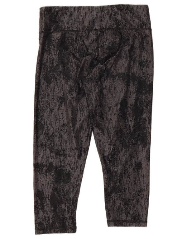 Puma Womens Capri Leggings UK 10 Small Black Tie Dye