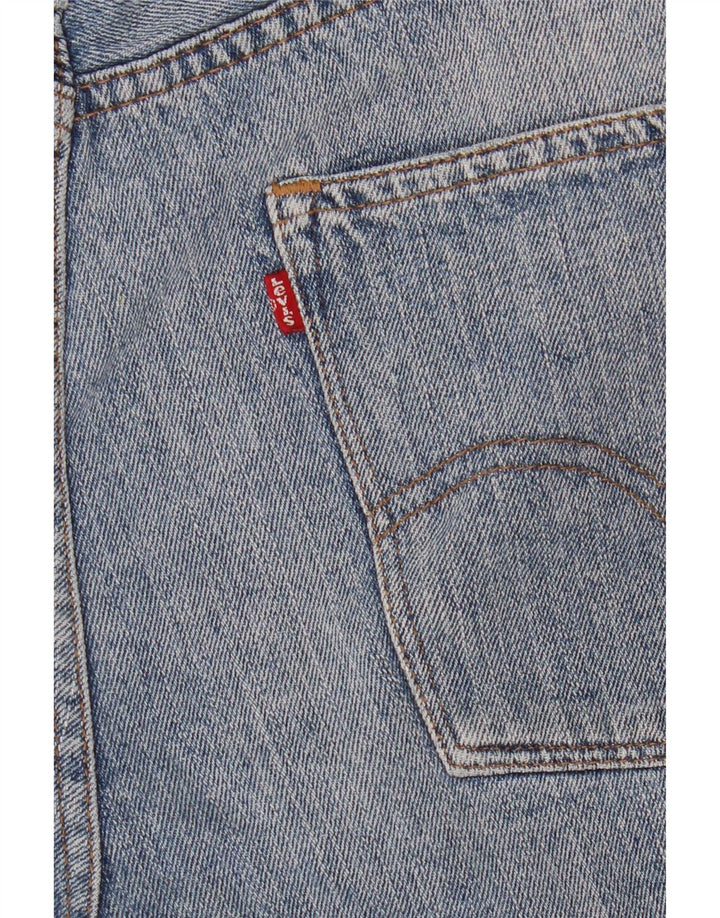 Shorts jeans feminino Levi's W32 grande algodão azul