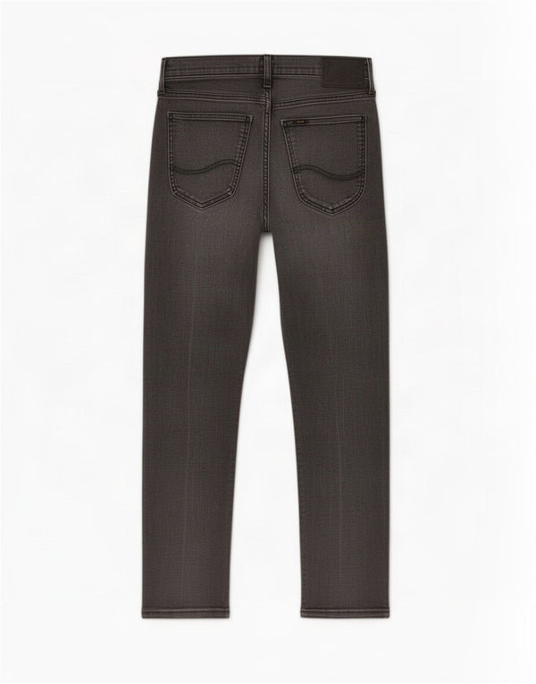 Lee Mens Luke Slim Jeans W33 L26 Algodão Cinza